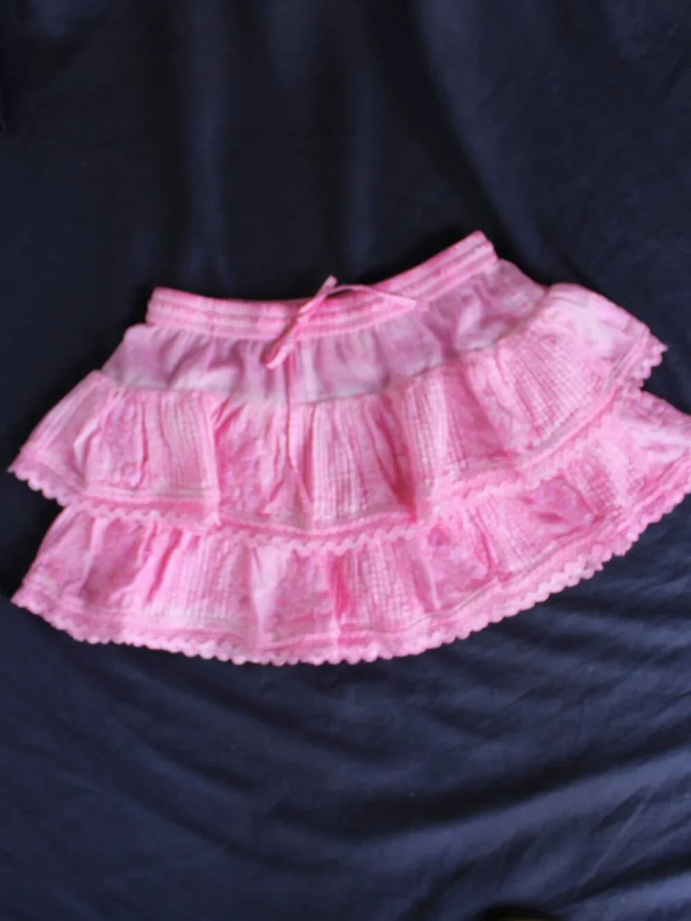 Muche & Muchette Coquette Skort skirt & top dress set blouse Pink embroidered